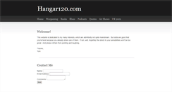 Desktop Screenshot of hangar120.com